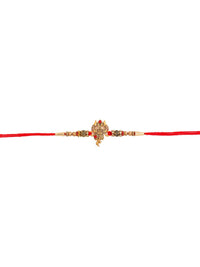 Voylla Designer Ganesha Rakhi with Roli Chaawal Pack