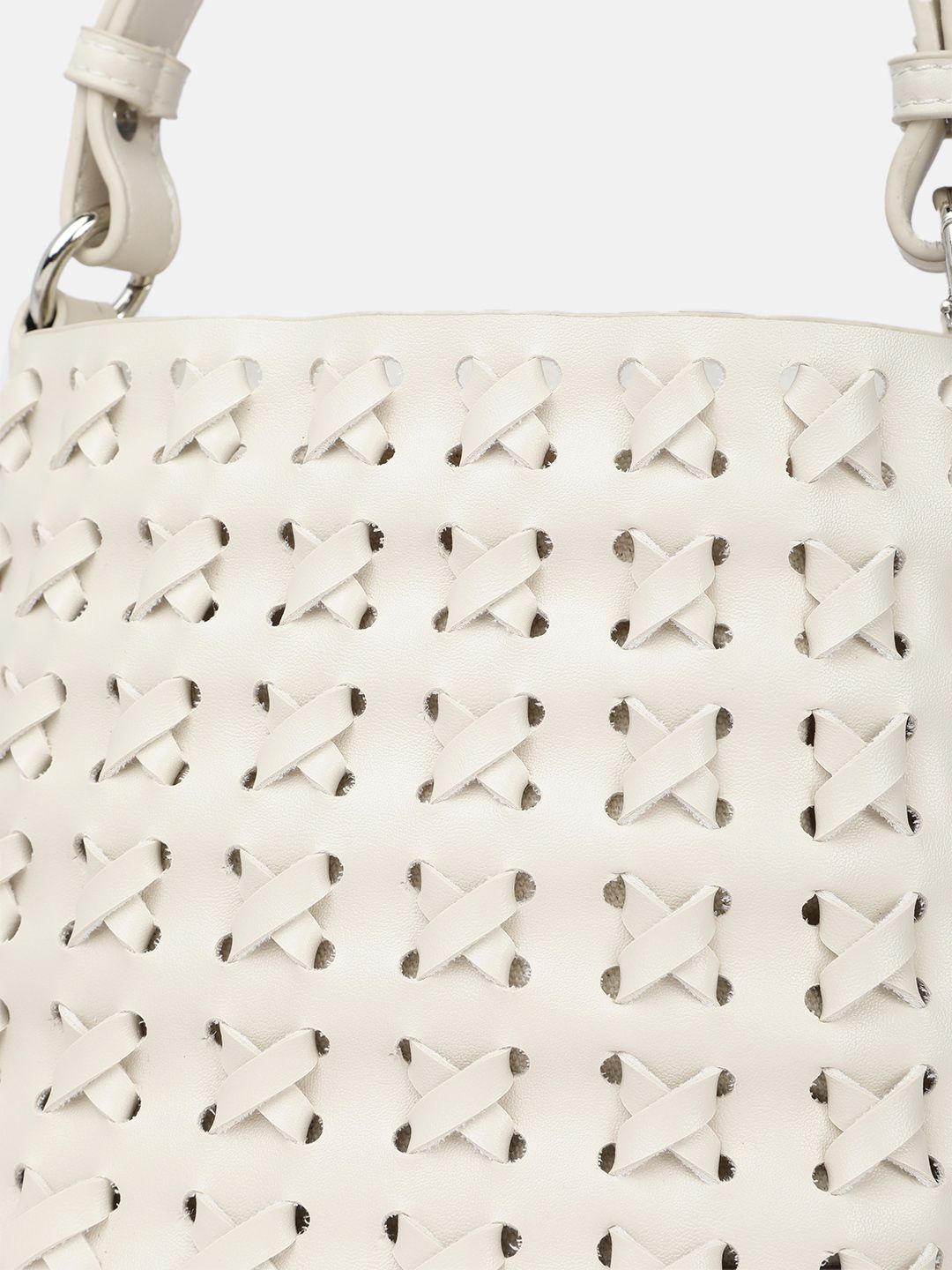 DressBerry Textured Structured Handheld Bag