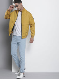 The Indian Garage Co Men Zip-Front Bomber Jacket with Insert Pockets