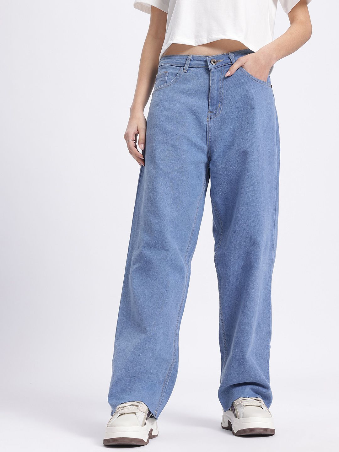 DressBerry Women Urban Vibes Straight Fit Jeans