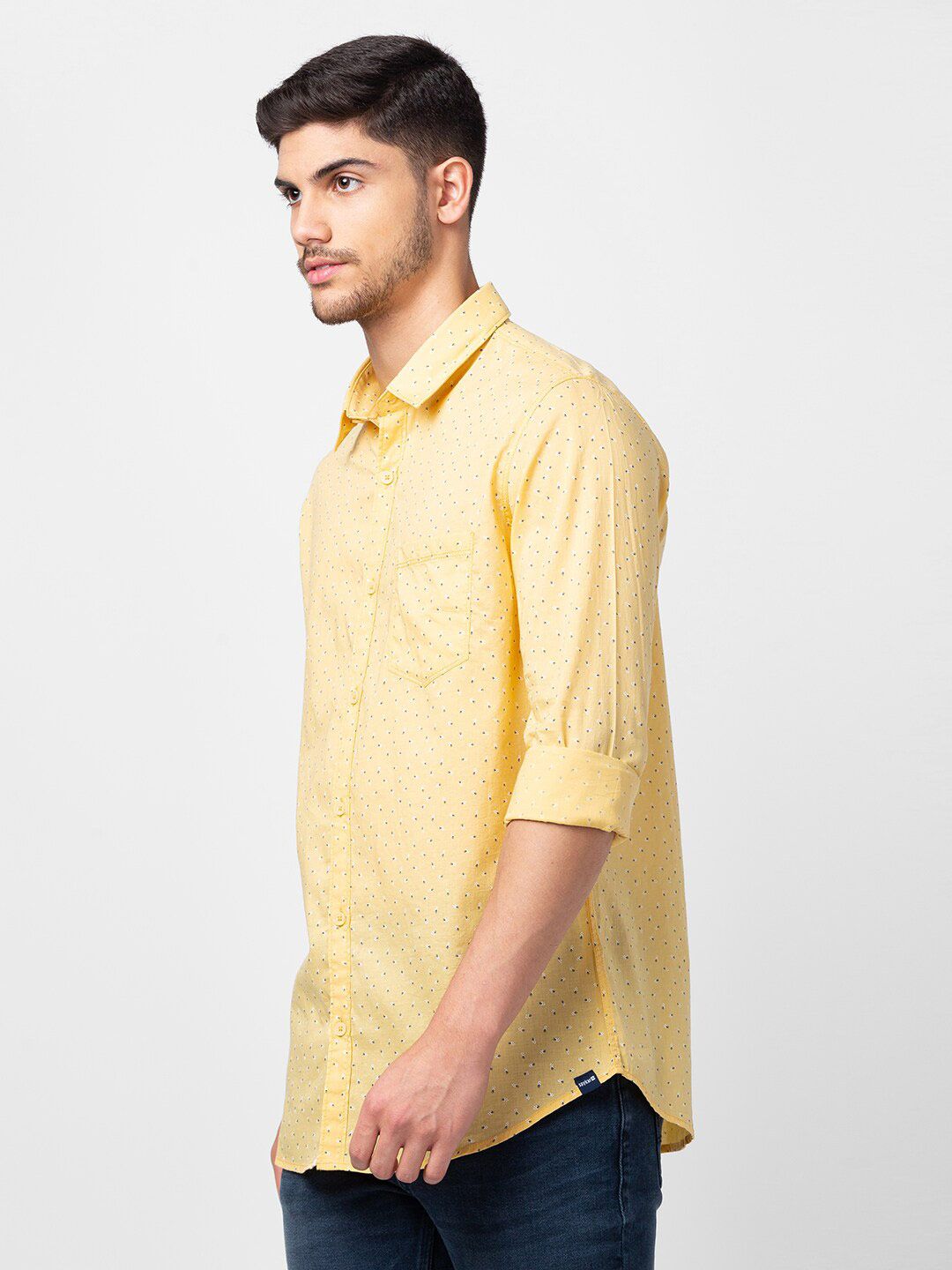 SPYKAR Men Printed Cotton Casual Shirt
