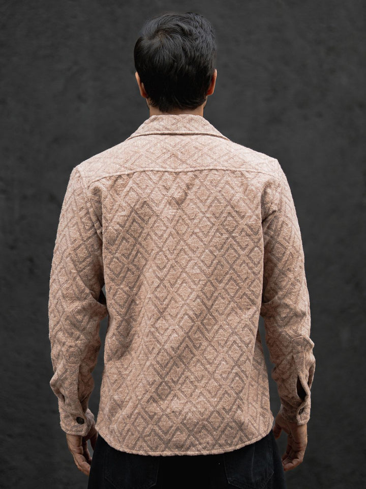 Powerlook Men Spread Collar Solid Cotton Casual Shirt