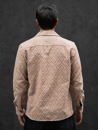 Powerlook Men Spread Collar Solid Cotton Casual Shirt