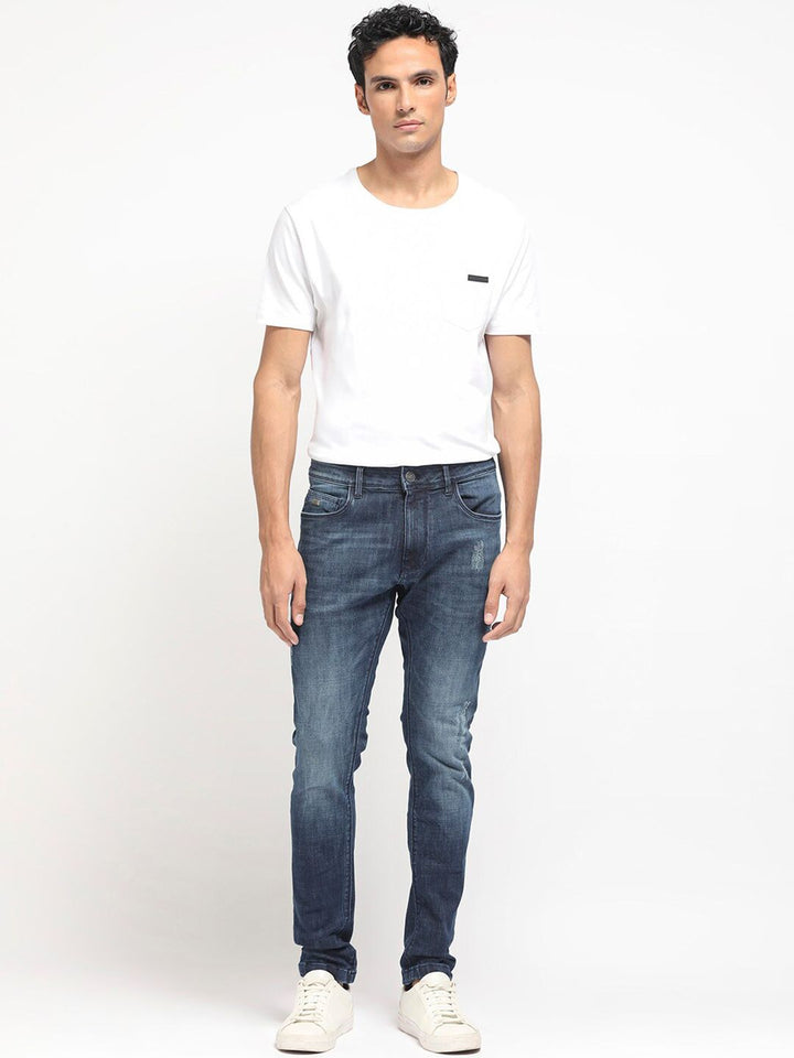 RARE RABBIT Men Reims Slim Fit Cotton Jeans