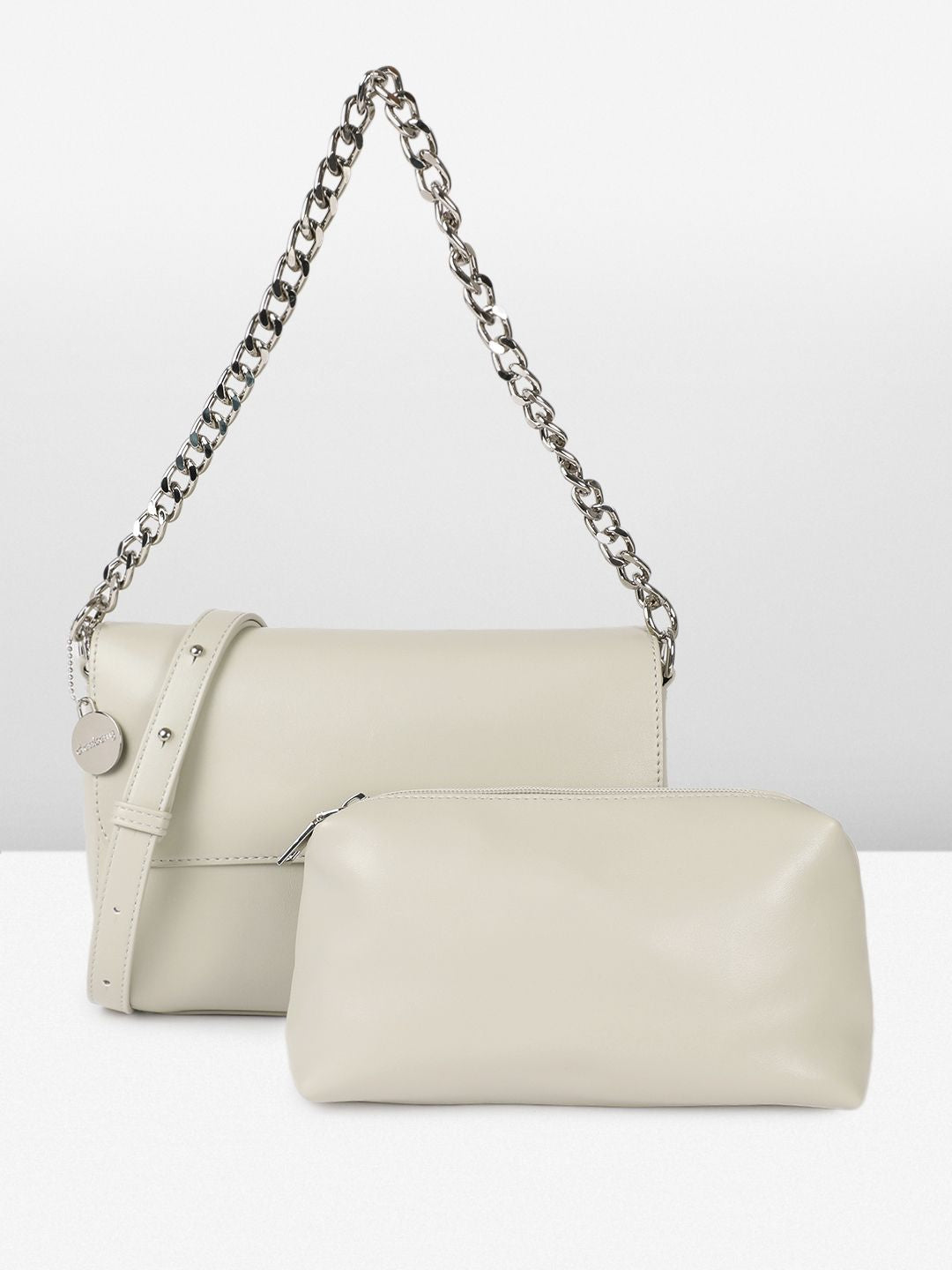 DressBerry Structured Shoulder Bag with Pouch