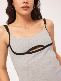 DressBerry Hot Girl Summer Cut-Out Knit Midi Dress