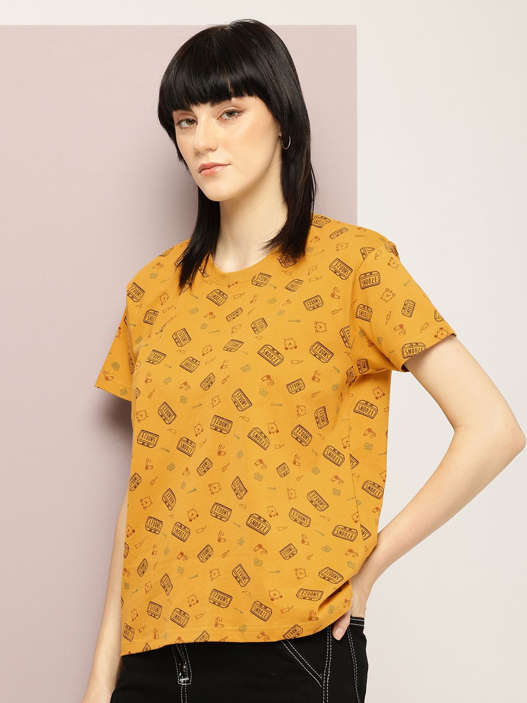 DILLINGER Printed Pure Super Combed Cotton Boxy T-shirt