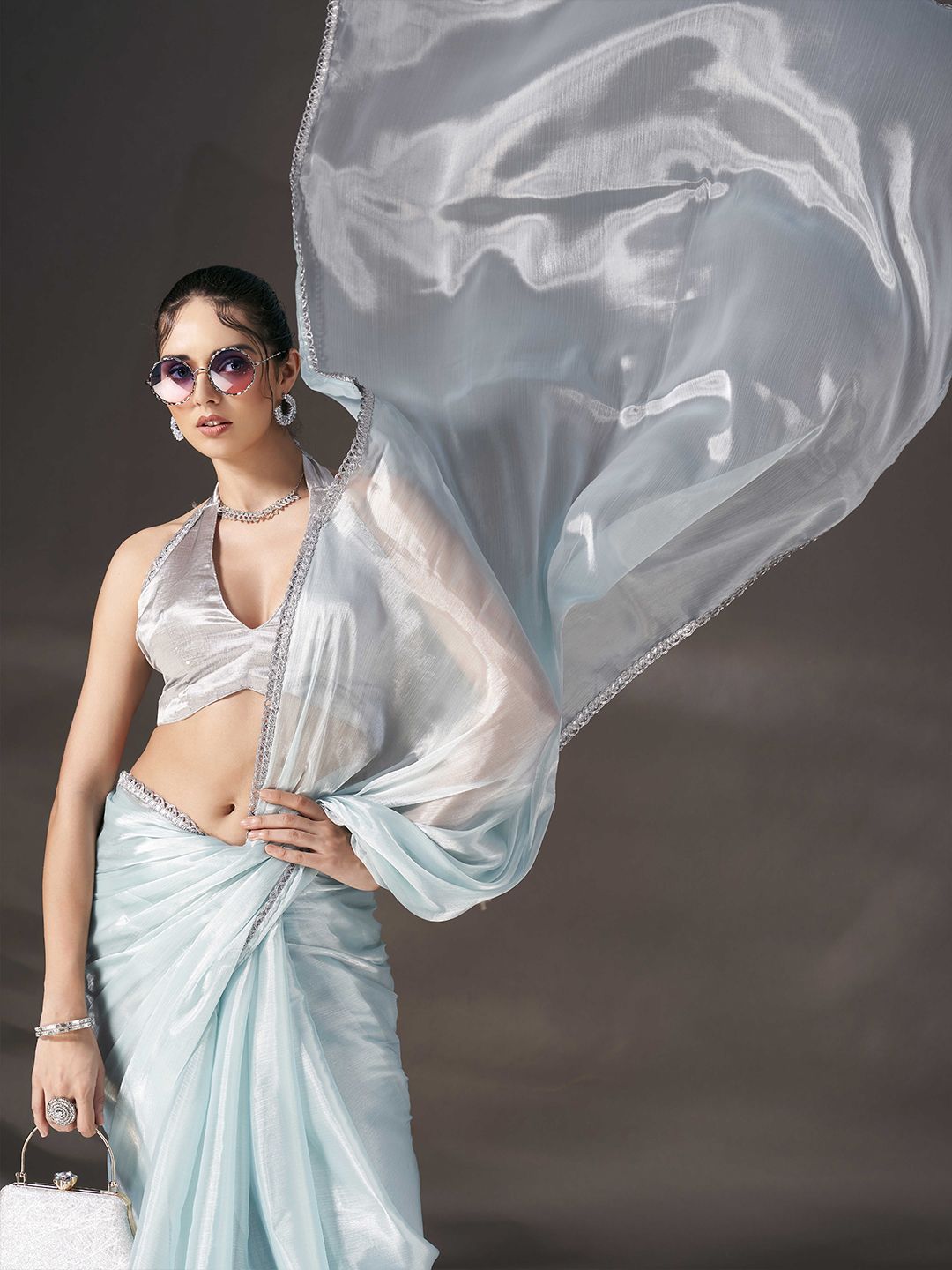 Tikhi Imli Sequinned Satin Saree