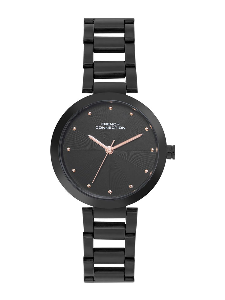 Sambungan Perancis Wanita Gelang Keluli Tahan Karat Tali Tali Analog Watch FCN060E