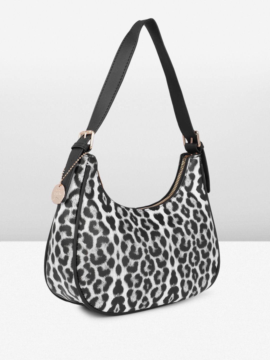 all about you Animal Print Structured Hobo Bag