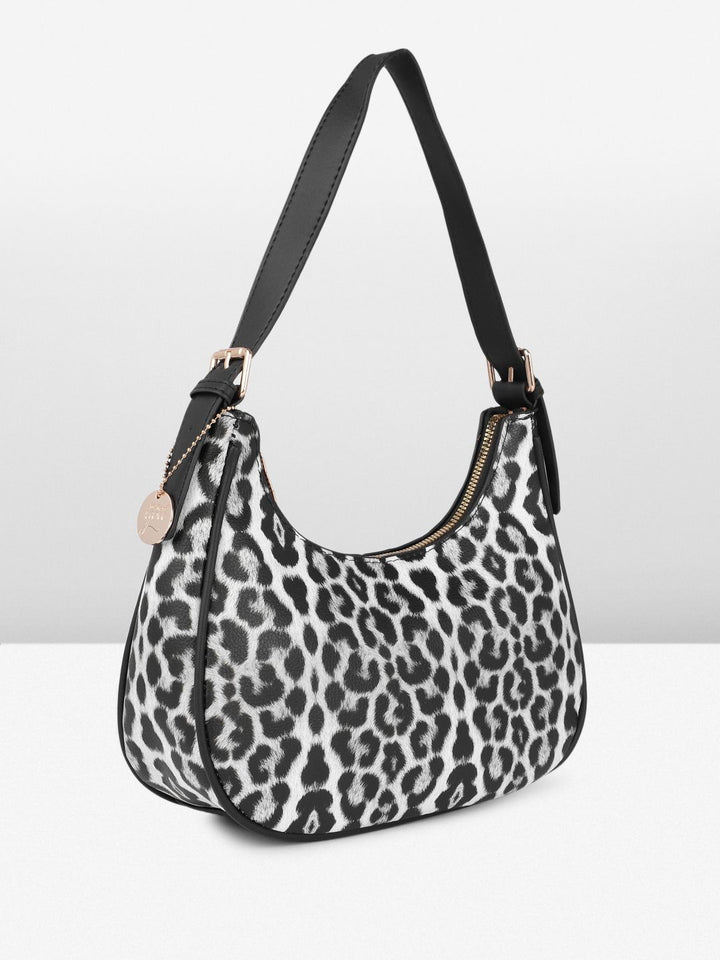 all about you Animal Print Structured Hobo Bag
