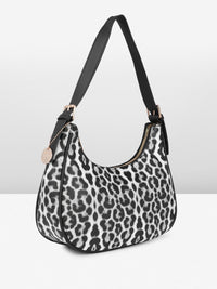 all about you Animal Print Structured Hobo Bag