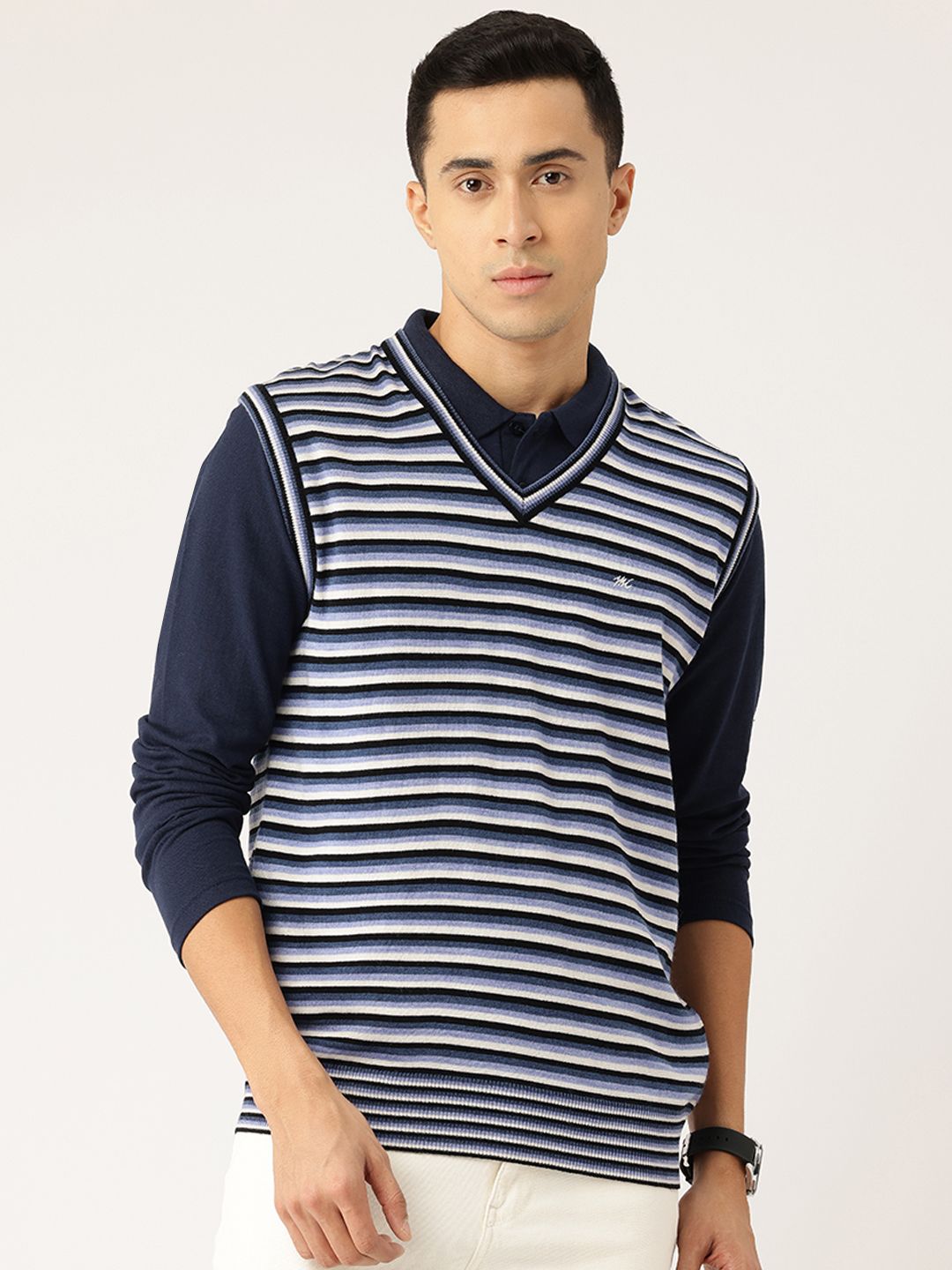 Monte Carlo Striped Sweater Vest