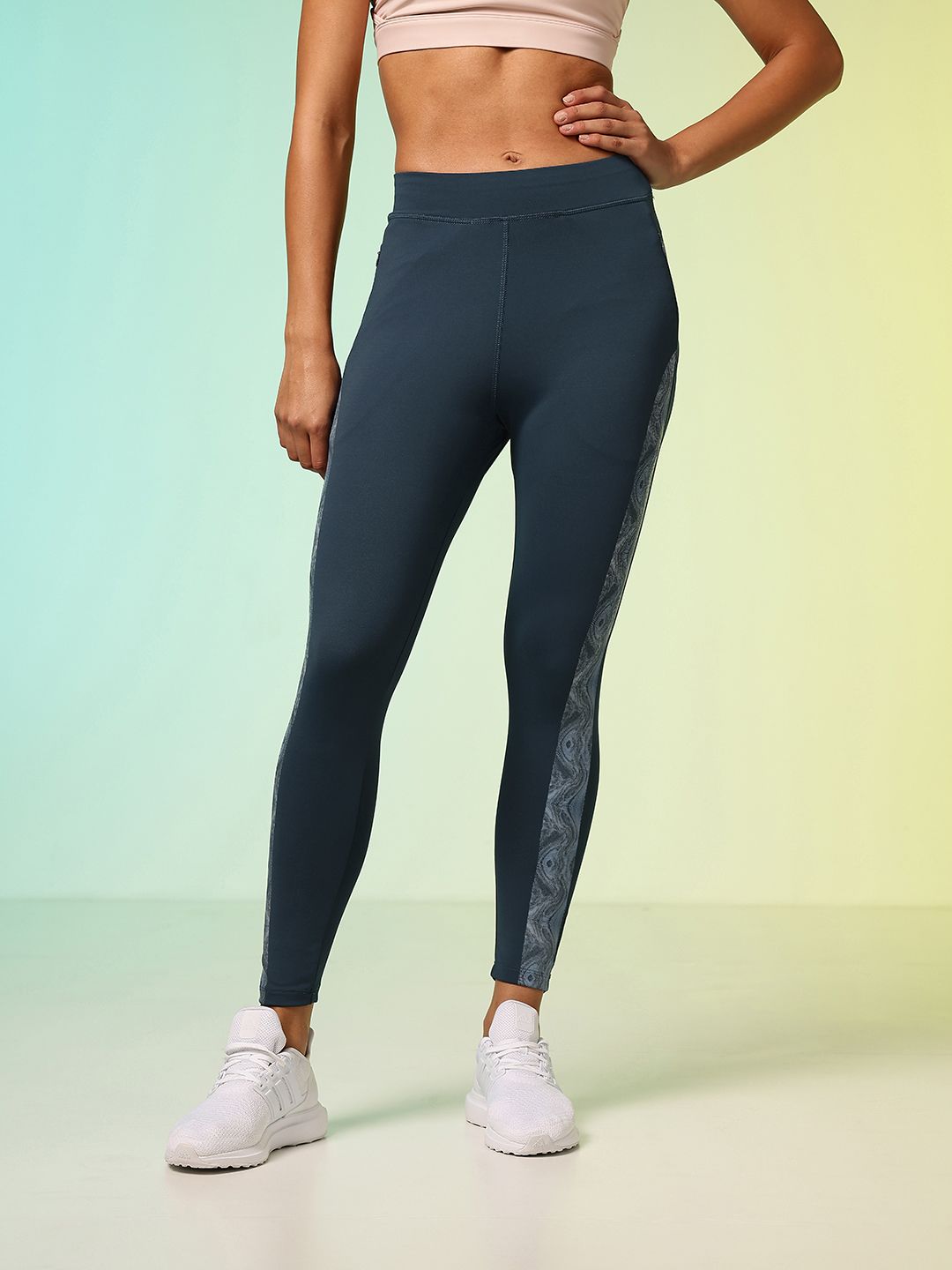 HRX by Hrithik Roshan Women Rapid-Dry Printed Training Tights