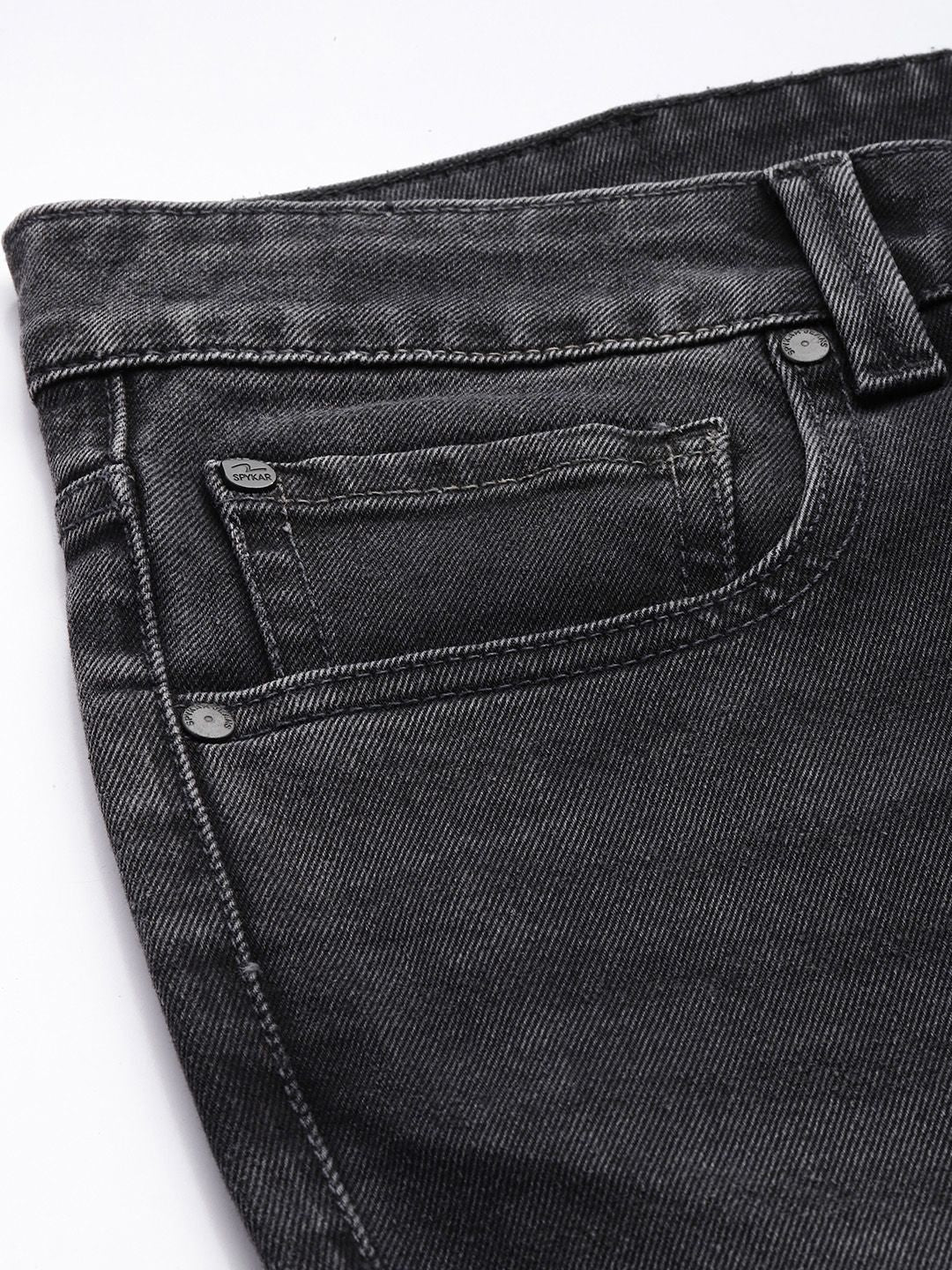 SPYKAR Men Slim Fit Low-Rise Light Fade Stretchable Jeans