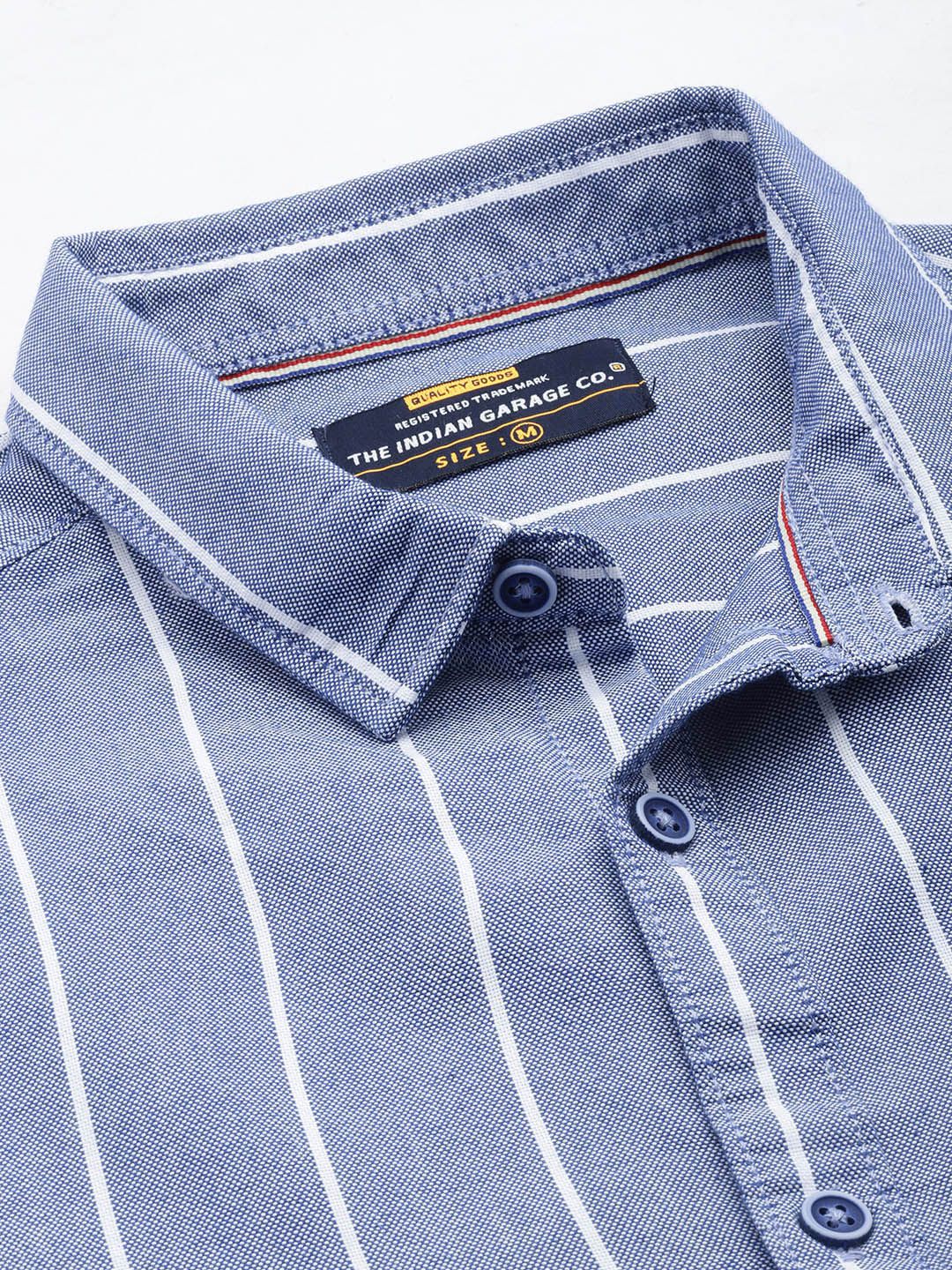 The Indian Garage Co Men Striped Casual Shirt