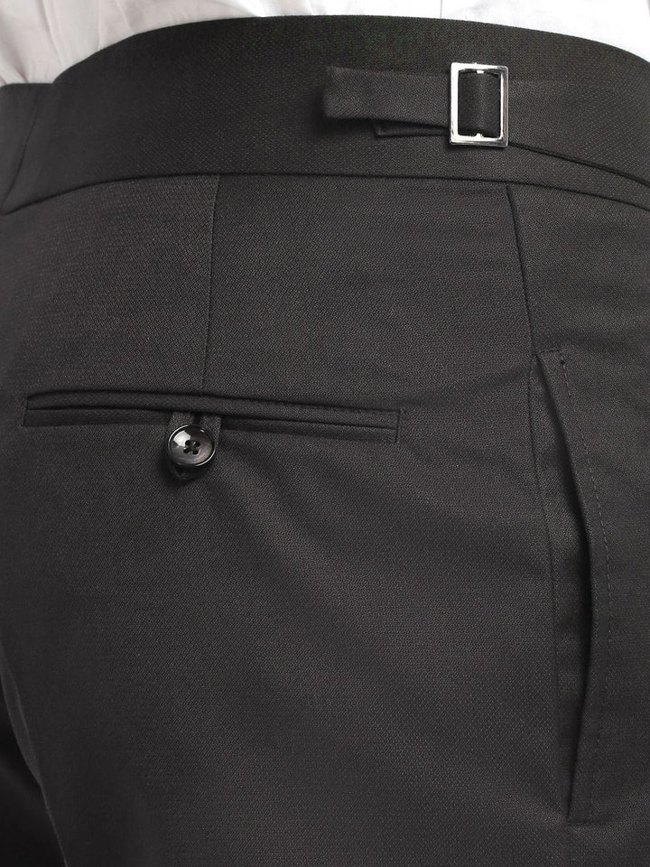 KLOTTHE Men Cotton Rich Solid Slim Fit Gurkha Trousers
