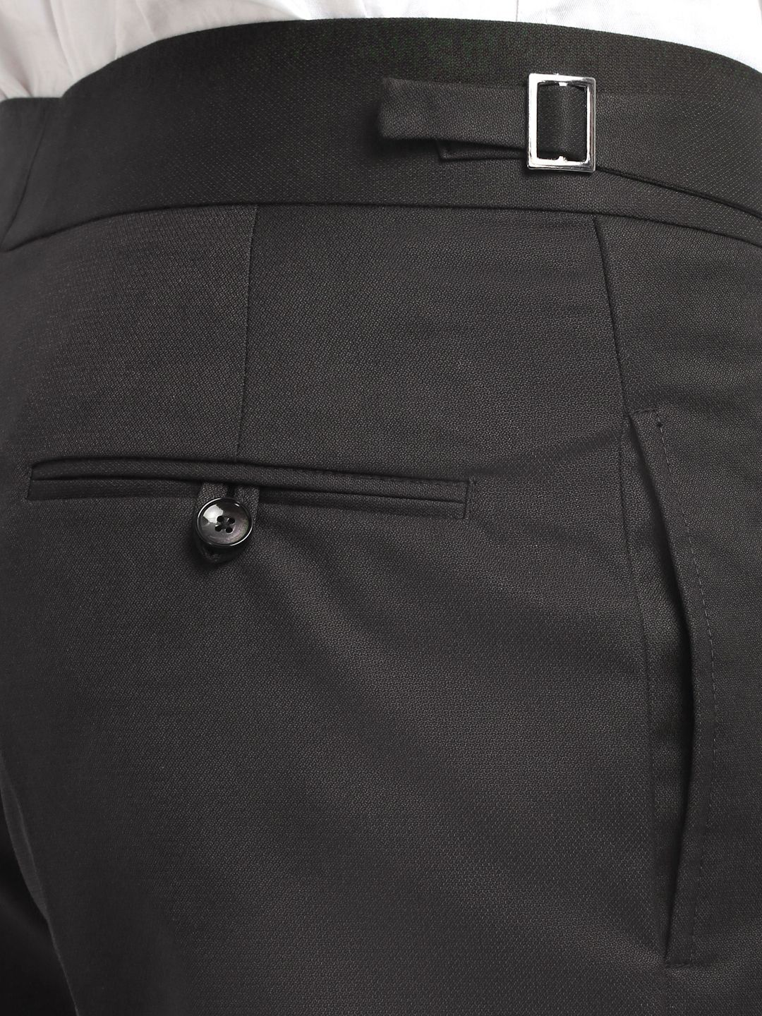 KLOTTHE Men Cotton Rich Solid Slim Fit Gurkha Trousers