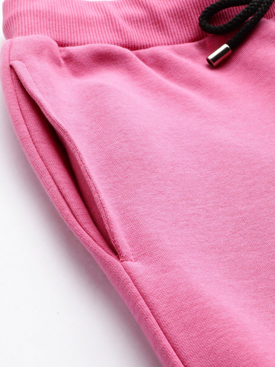 STREET 9 Women Pink Regular Fit Solid Joggers