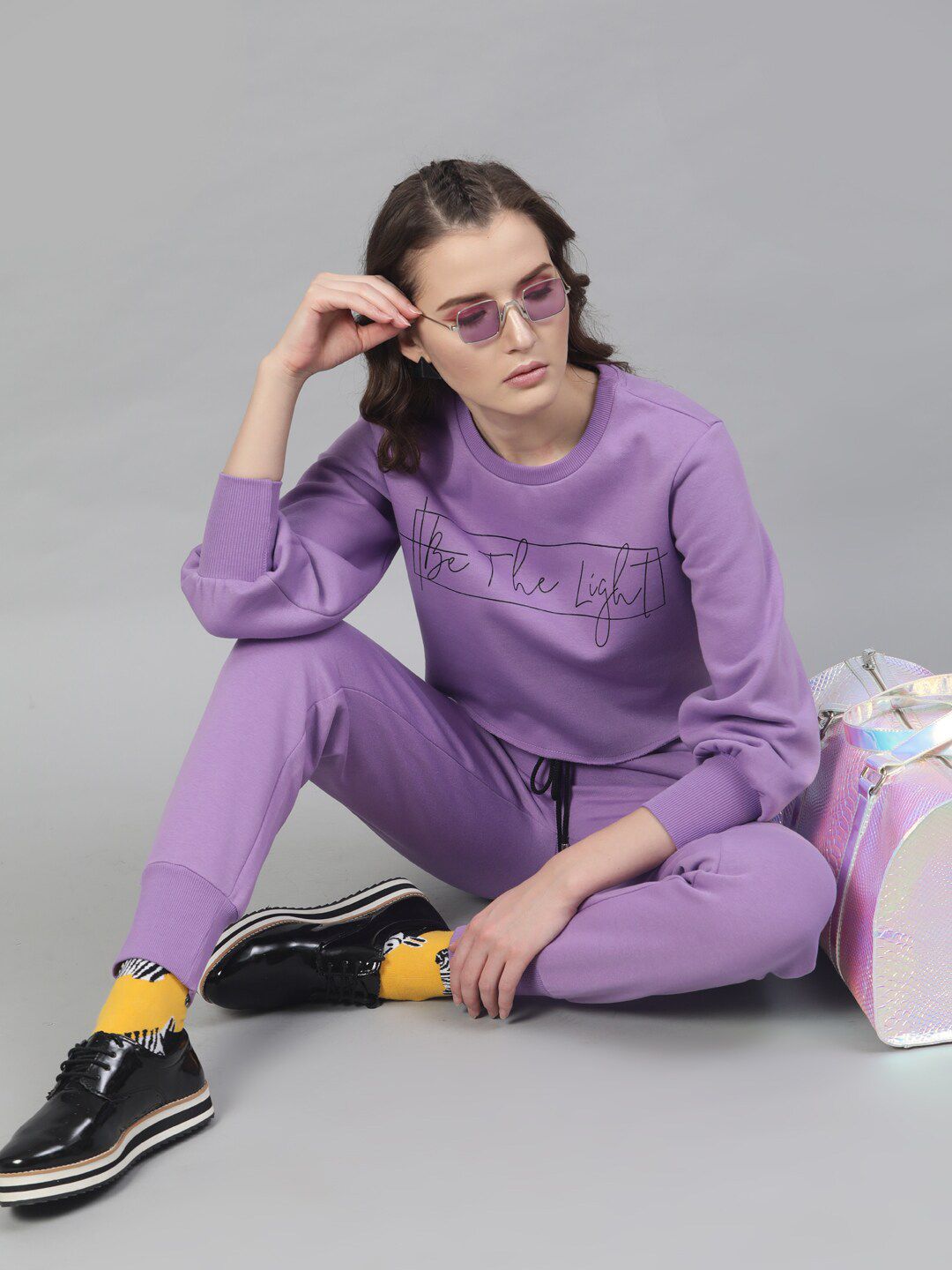 STREET 9 Women Purple Solid Sweatshirt