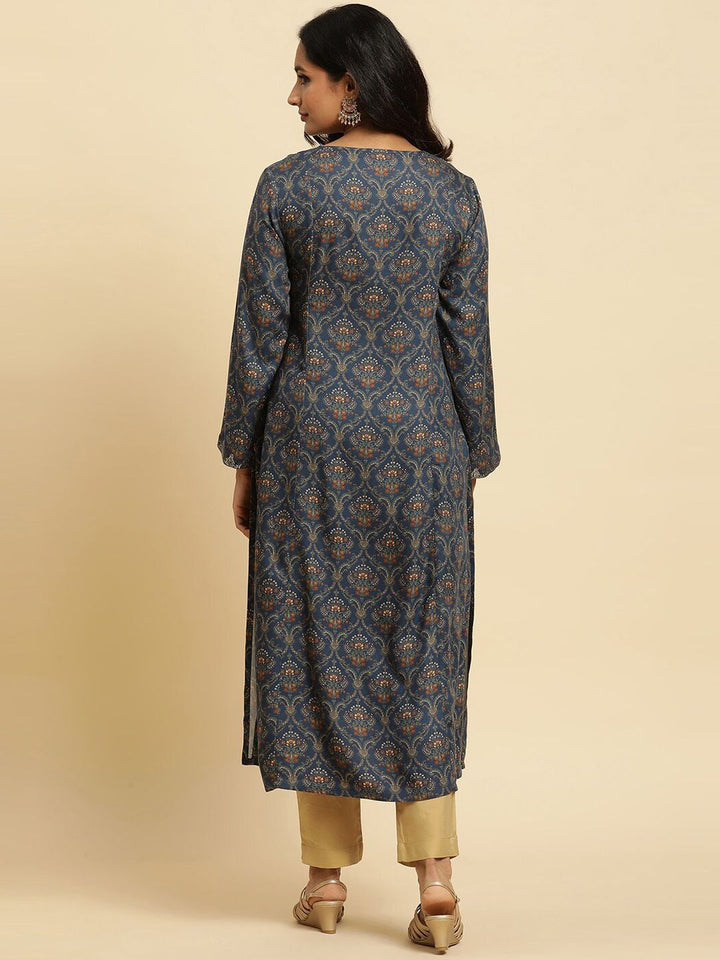W Floral Printed A Line Kurta