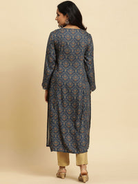 W Floral Printed A Line Kurta