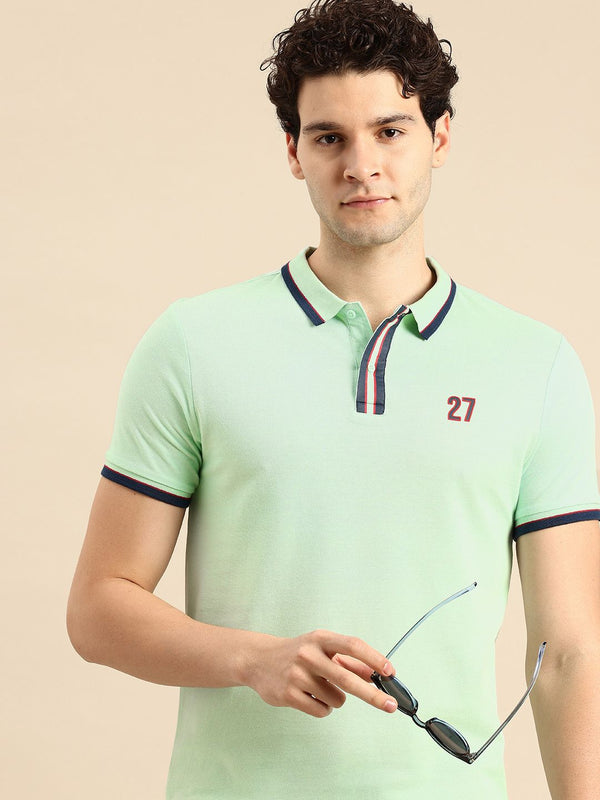 Being Human Pure Cotton Polo Collar Casual T-shirt