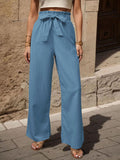 DressBerry Women Textured Straight Fit Trousers