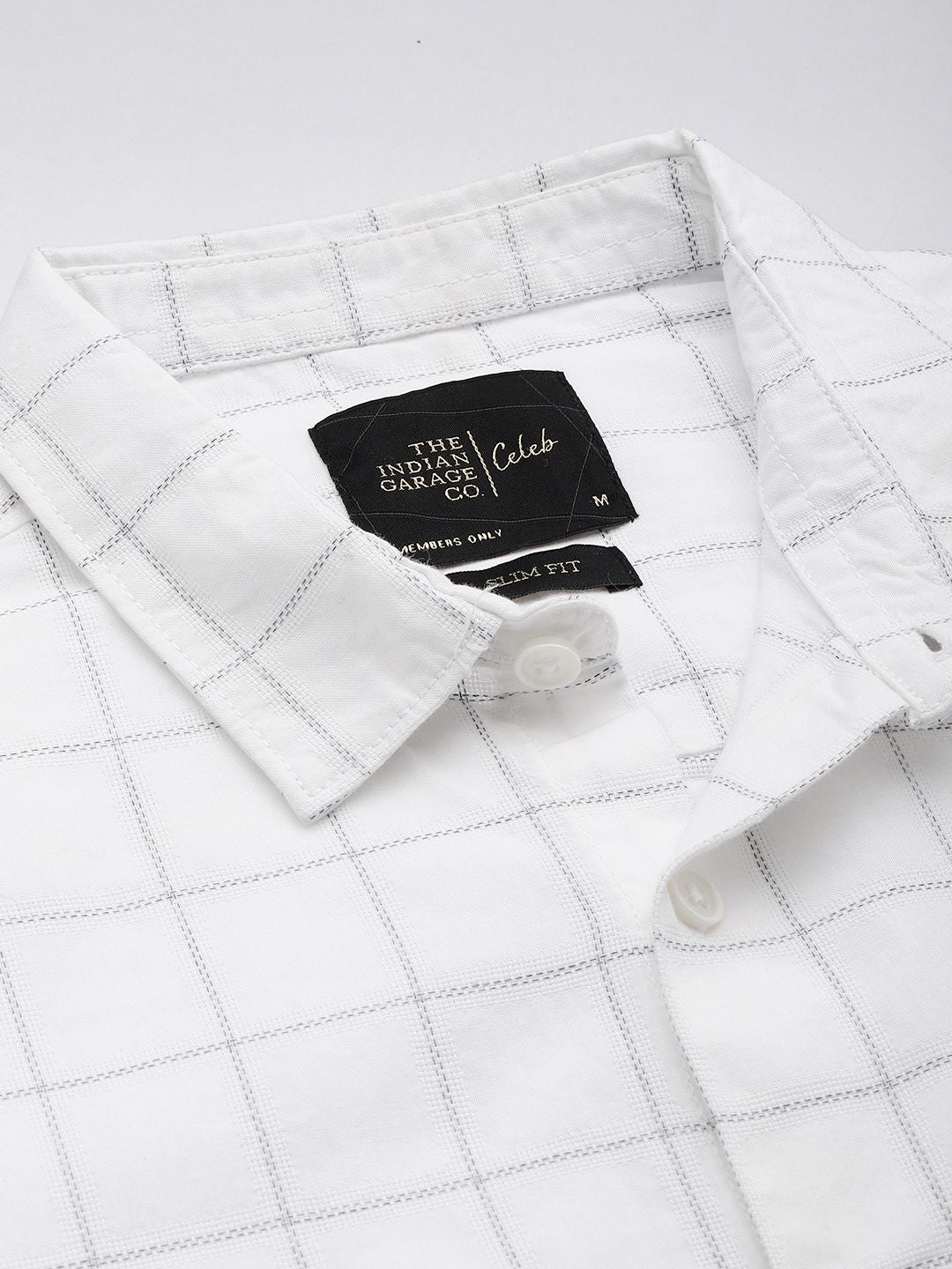 The Indian Garage Co Slim Fit Checked Casual Shirt