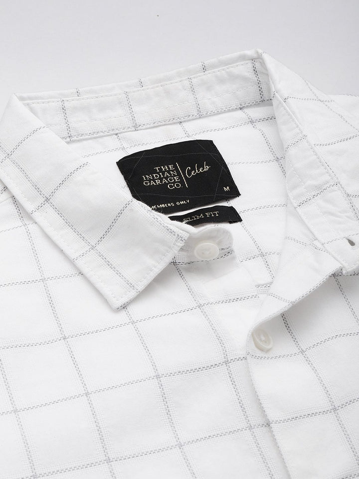 The Indian Garage Co Slim Fit Checked Casual Shirt