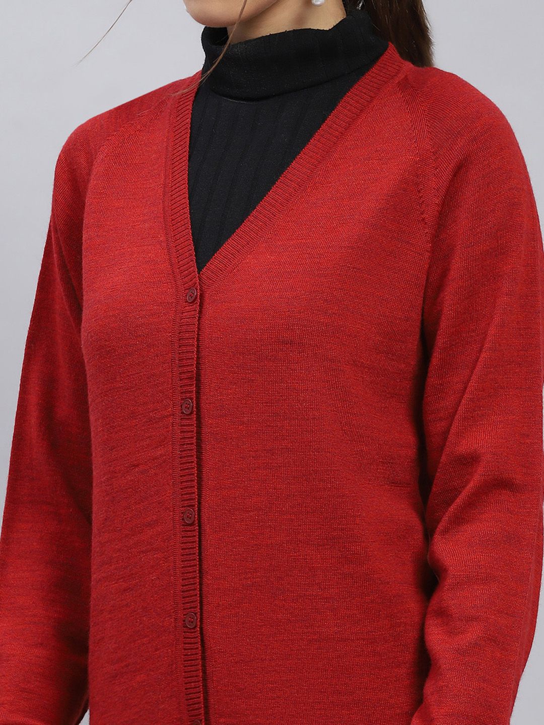 Monte Carlo V-Neck Woollen Cardigan Sweater