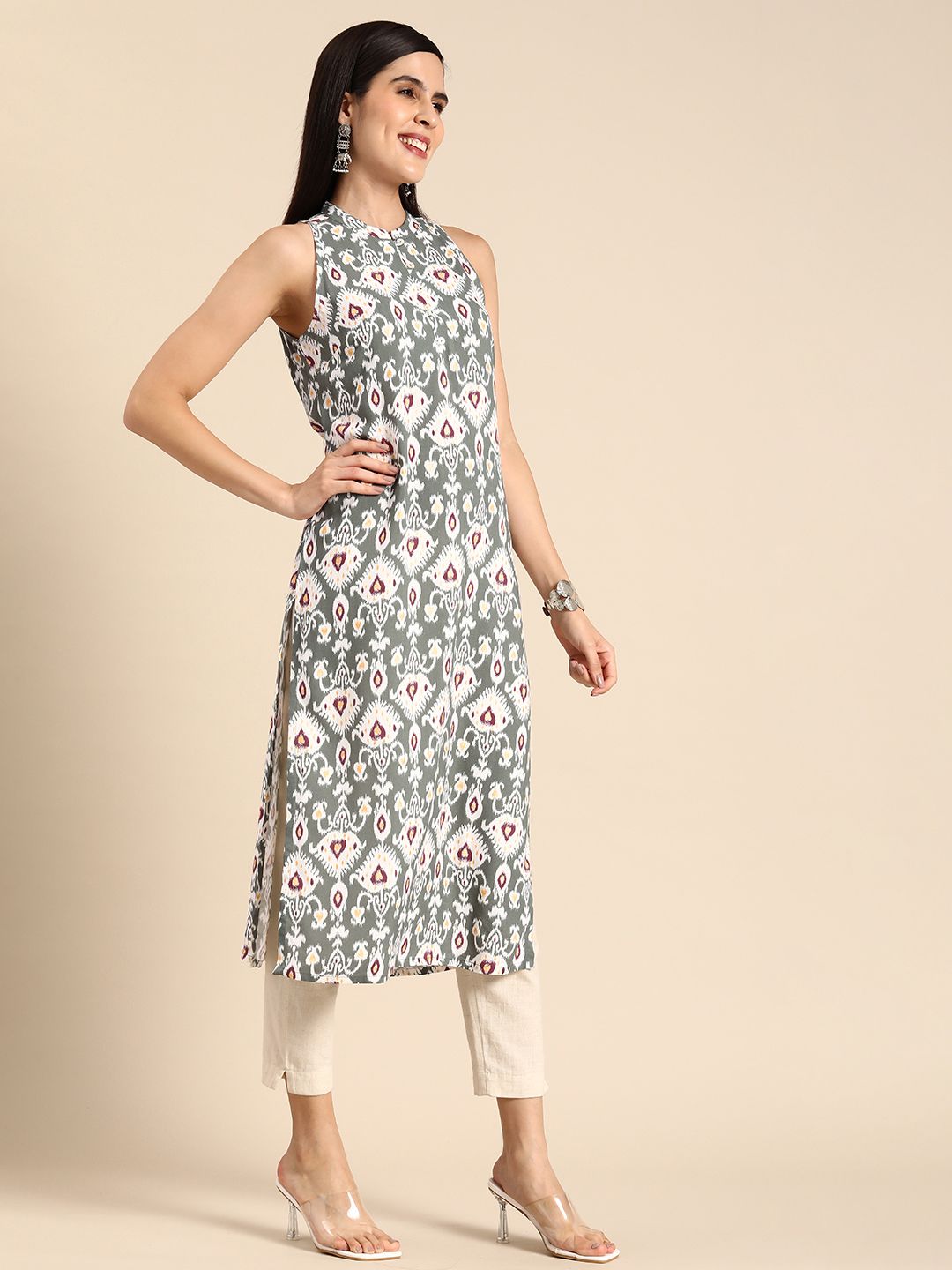 Anouk Ethnic Motifs Printed Kurta