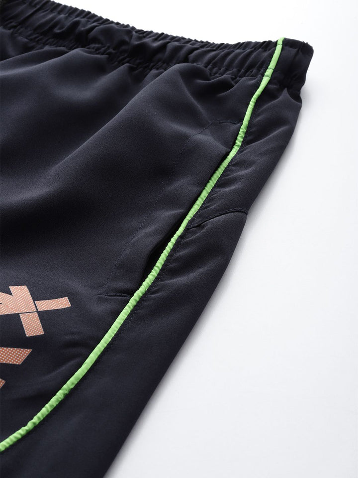 HRX by Hrithik Roshan Men Brand-Logo Print Rapid-Dry Training Shorts