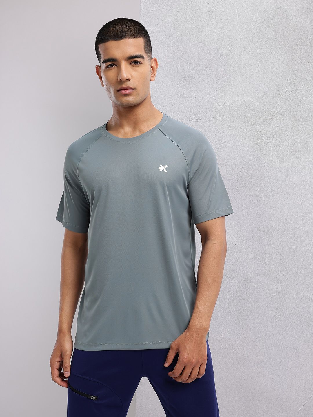 HRX by Hrithik Roshan Brand Logo Detail Raglan Sleeves Rapid-Dry Training T-shirt