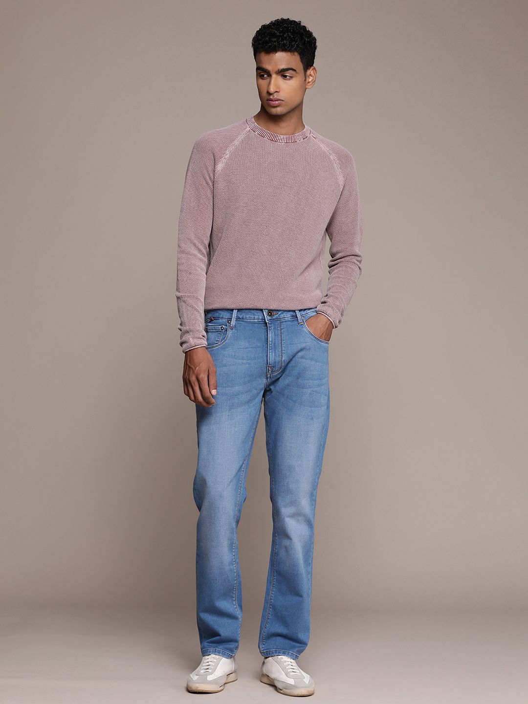 Mr Bowerbird Men Straight Fit Stretchable Casual Jeans