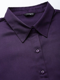 Style Quotient Satin Finish Spread Collar Formal Shirt