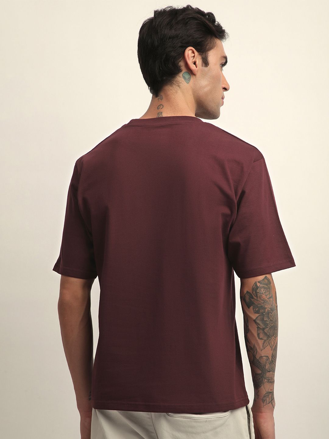 Difference of Opinion Men Short Sleeve Oversized Crew Neck Varsity Printed Tshirt