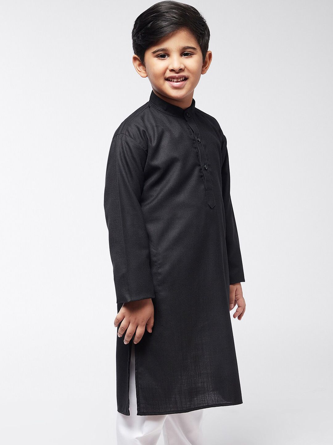 SOJANYA Boys Black Kurta