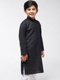 SOJANYA Boys Black Kurta