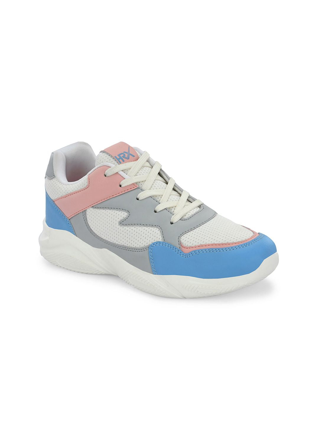 HRX by Hrithik Roshan Women White & Blue Mesh Running Sports Shoes