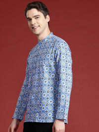 Anouk Pure Cotton Printed Mandarin Collar Kurta