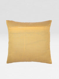 STITCHNEST Yellow & Purple Set of 5 Ethnic Motifs Square Cushion Covers