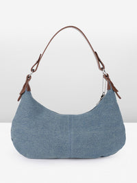 DressBerry Textured Baguette Hobo Bag