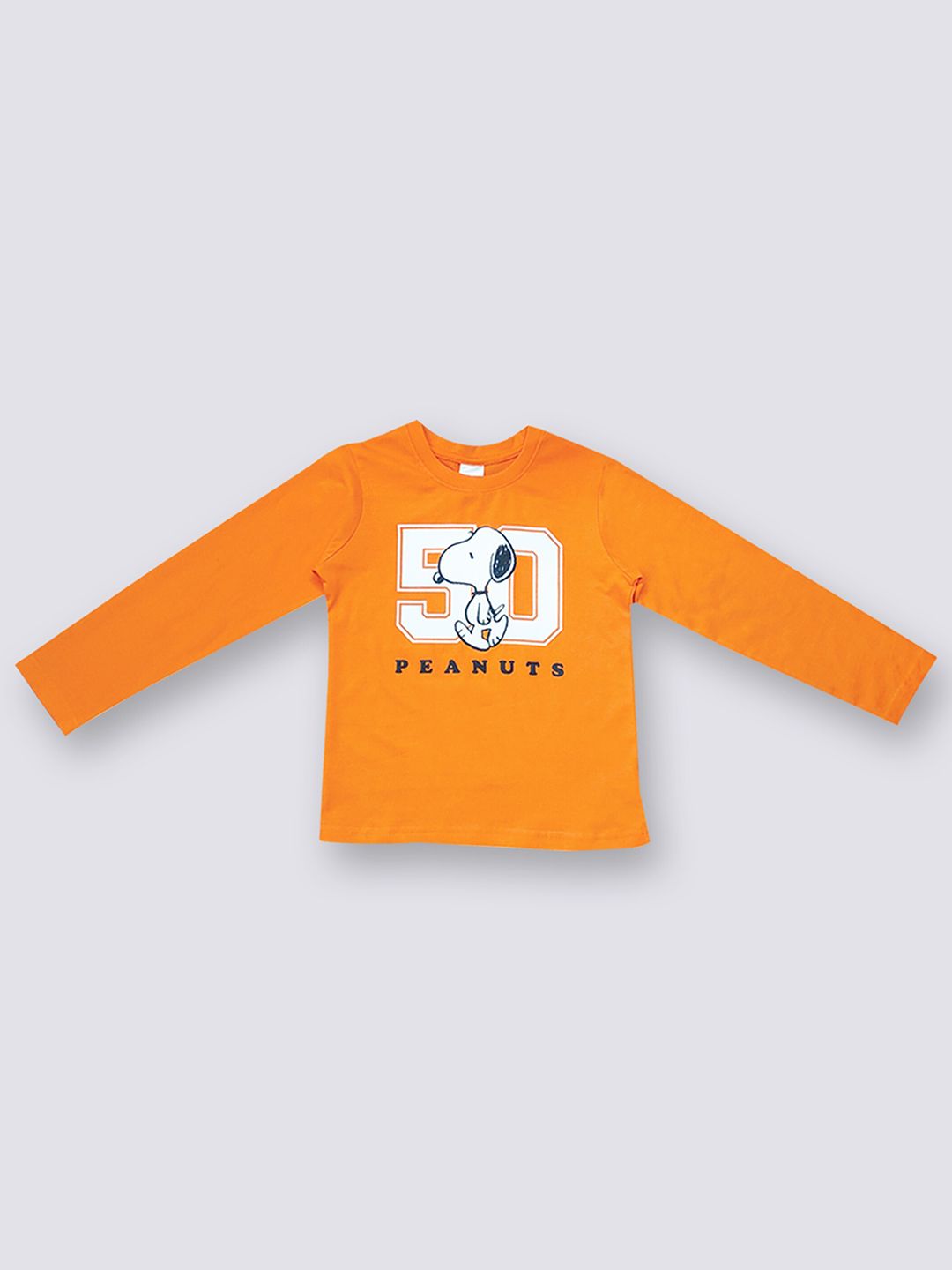 Moms Love Infant Boys Peanuts Printed Cotton T-shirt with Trousers