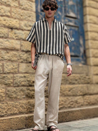 Eszett Men Classic Striped Casual Shirt