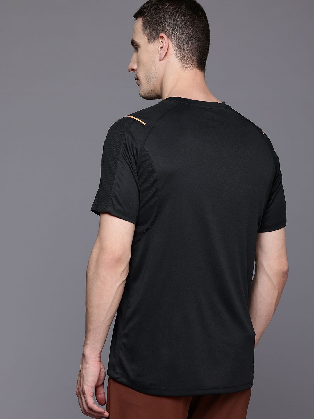 HRX by Hrithik Roshan Rapid-Dry Printed Training T-shirt with Reflective Detail