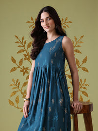 Anouk Geometric Printed Sequinned Kurta