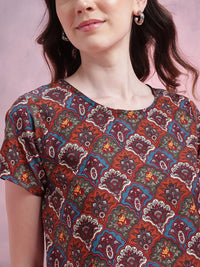 DressBerry Ethnic Printed Top