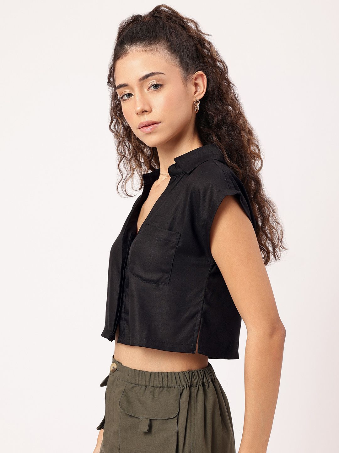 DressBerry Effortless Chic Shirt-Style Top