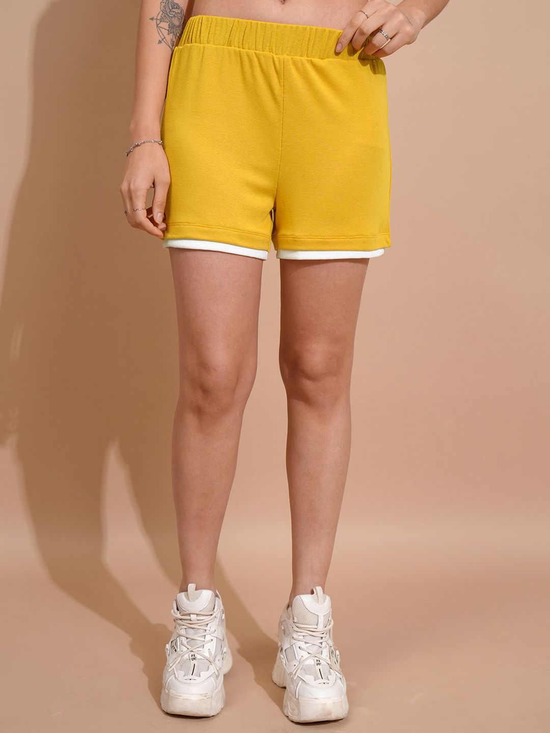 Tokyo Talkies Round-Neck Sleeveless Top And Shorts Co-Ords